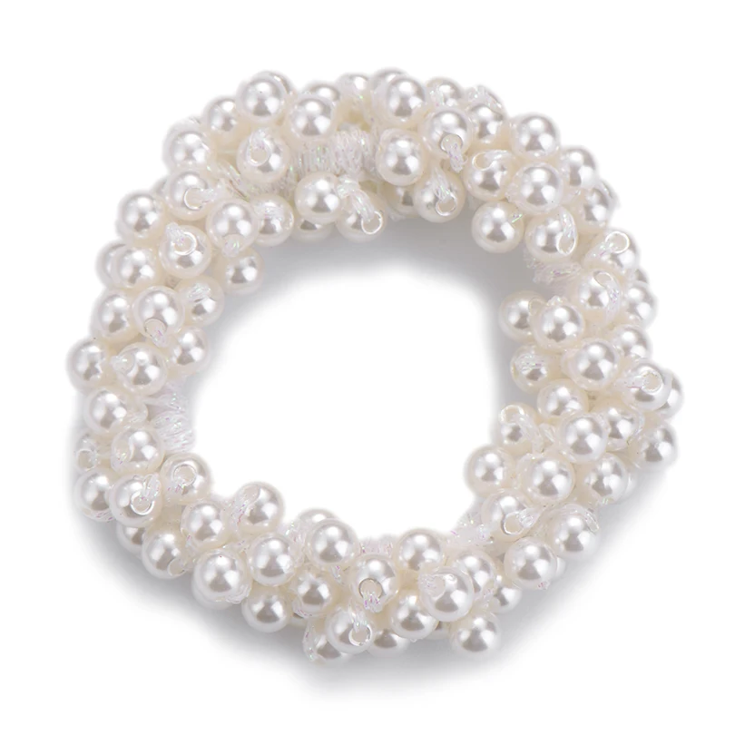 Резинка для волос с жемчужинами Женская модная эластичная заколка хвоста