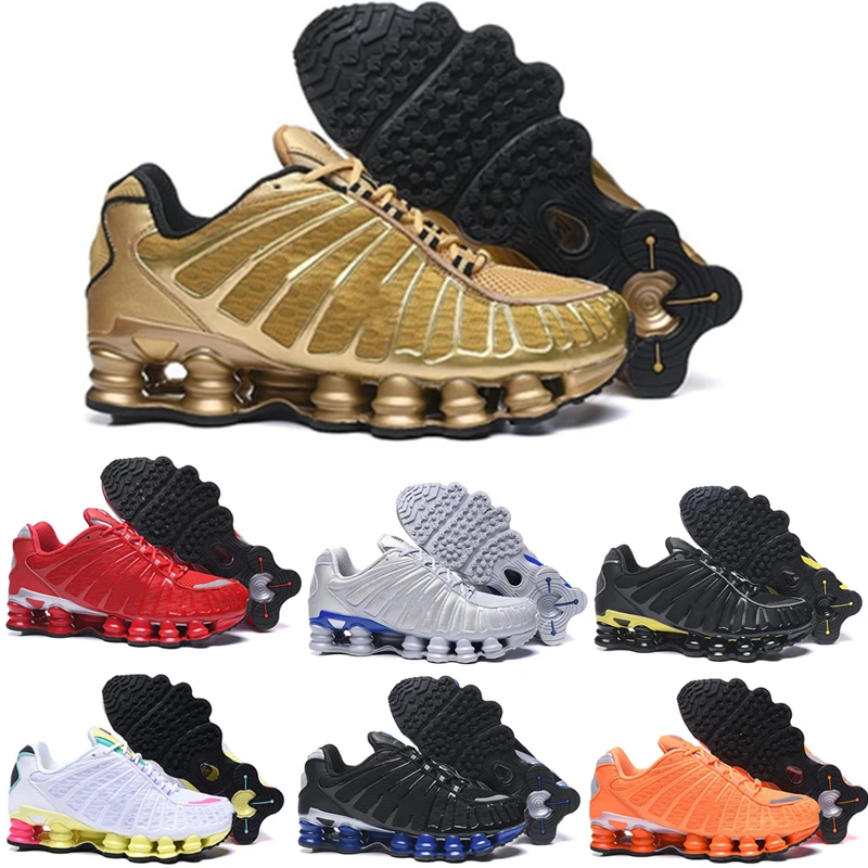 

TL Running Shoes For Men Clay Orange Triple Black Blue Metallic Silver Sunrise University Red White Sneakers Shox Shoes Eur40-46