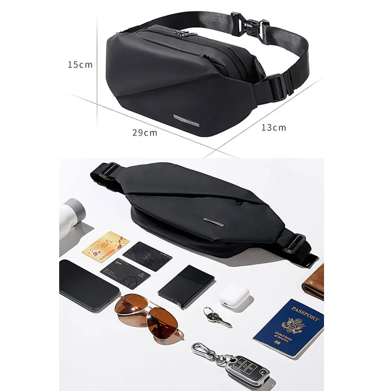

High quality Man Waist Bag Chest Pack Outdoor Crossbody Bag Large Capacity Unisex Belt Bags Casual sports bag messenger bag