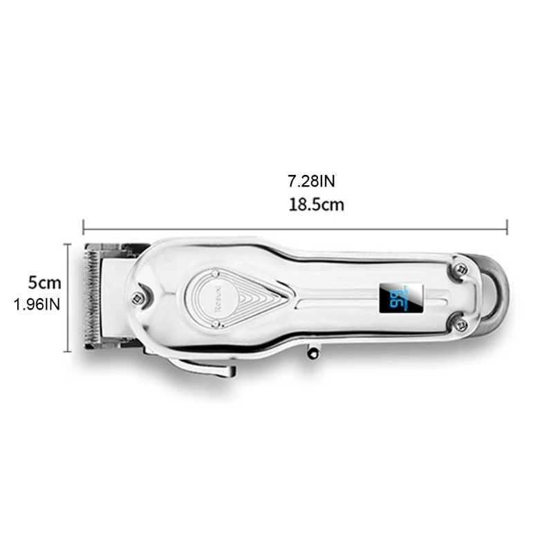 

Hair Clippers Full Metal for Men LED Display Barber Clippers Cordless Clippers for men Rechargeable Hair Cutting Kit with 8 Guid