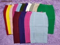 bandage skirts 16 colors rayon new women sexy 2020 celebrity party knee length red blue green black pink white yellow beige