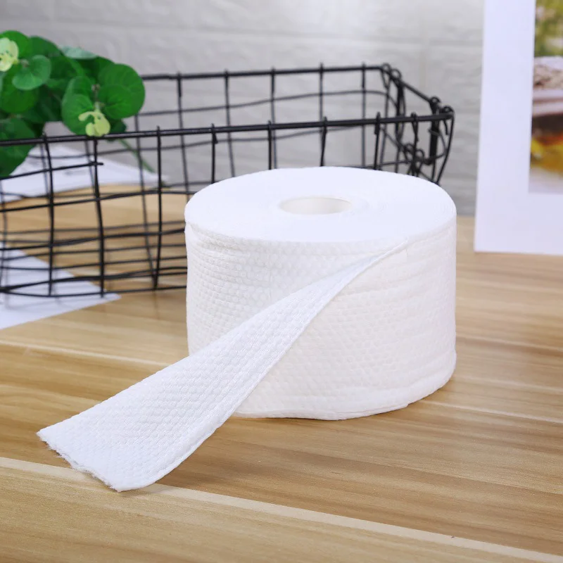 Disposable Face Towel Non-Woven Facial Tissue Makeup Wipes Cleansing Remover Roll Paper |