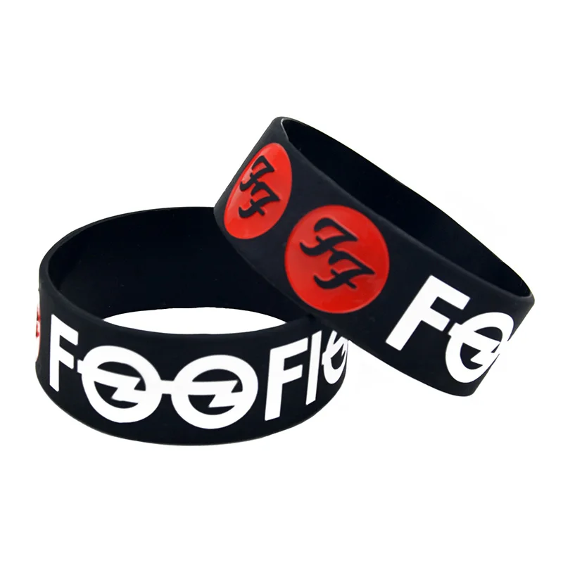 1 шт. Foo Fighters силиконовый браслет ширина дюйм широкий Rock Band ювелирные