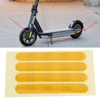 4pcsset front rear wheel reflective sticker fit for ninebot g30 electric scooter accessory