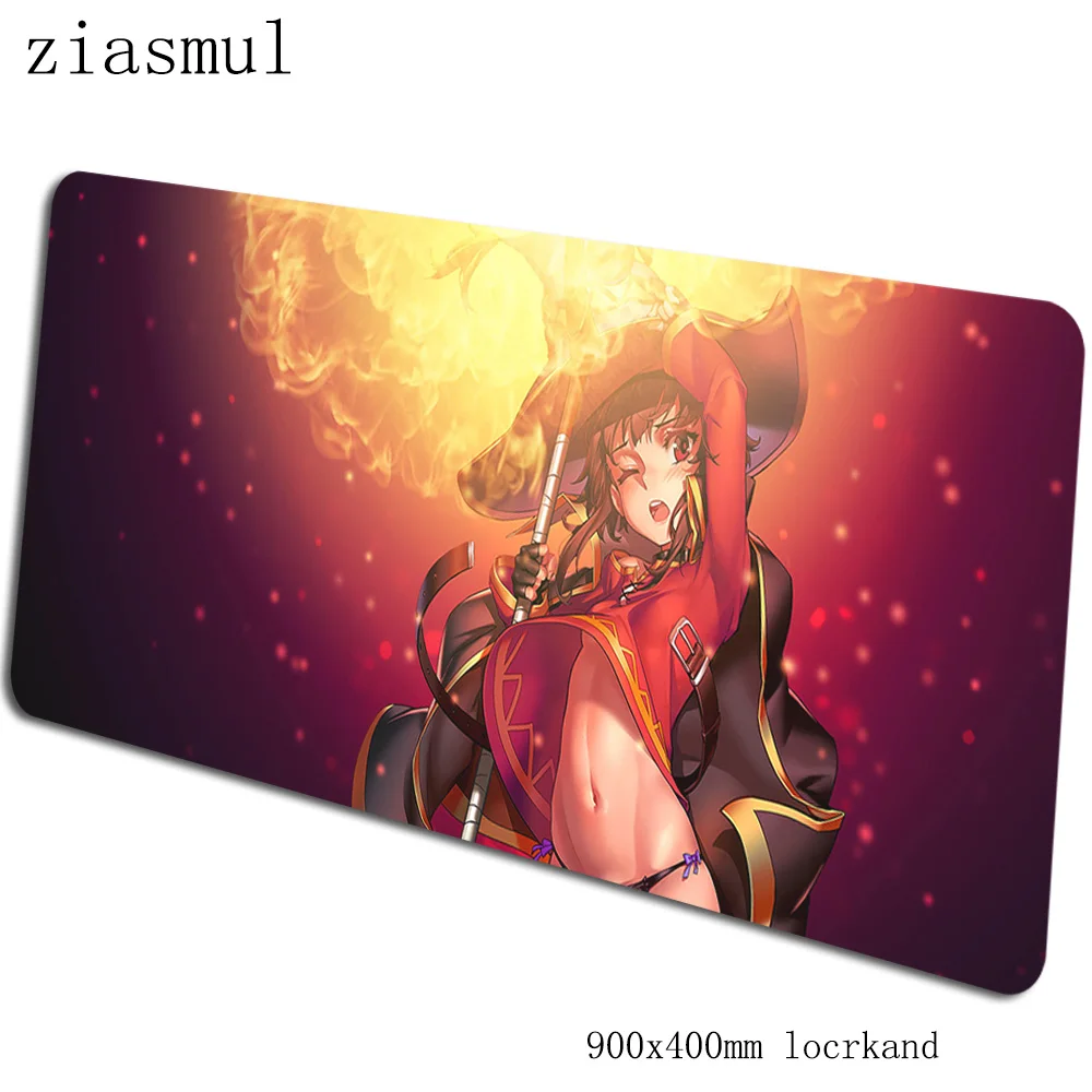 Megumin коврик для мыши толстый компьютерный геймерский коврик для мыши 900x400x3 мм большой коврик для мыши в стиле аниме эргономичный гаджет офисный стол коврики - Цвет: design 8