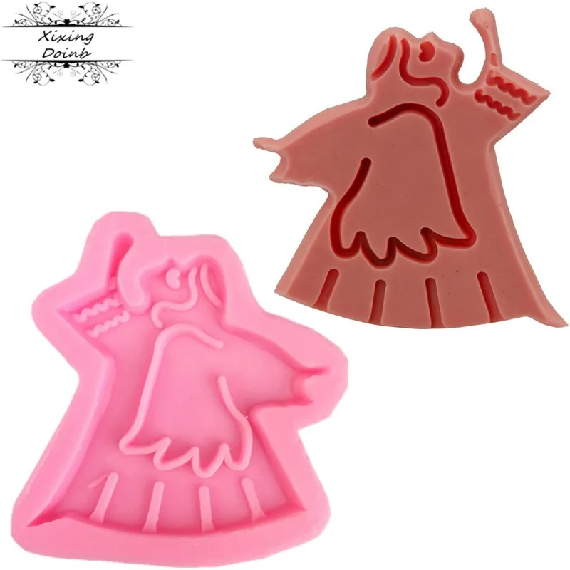 Mini Angel shaped silicone mold chocolate fudge cake decoration biscuit baking tool | Дом и сад