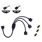 Светодиодная лента для ПК MSI ASUS Aura SYNC AORUS, RGB-разъем для материнской платы, 5 В, 3 контакта12 В, 4 контакта, SM JST