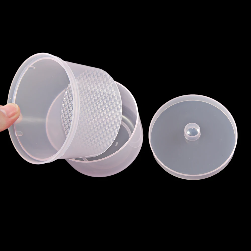 Коробка для дезинфекции и хранения 4 цвета сверла ногтей кусачки пинцеты