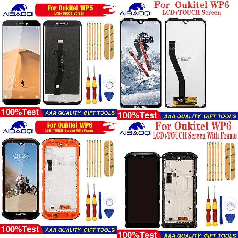 ЖК-дисплей с тачскрином для Oukitel WP5/WP5 Pro WP6 Android 9 0 1440x720 18:9 новые оригинальные