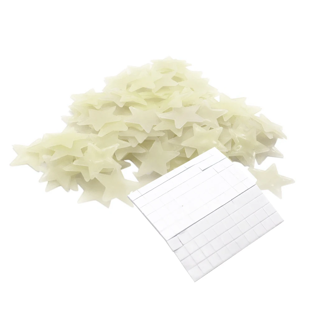 Звездная светящаяся наклейка для стены флуоресцентная s 100 в упаковке комнаты