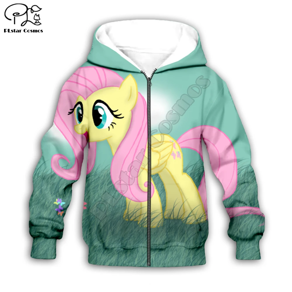 

My Little Pony 3d printed Hoodies kids boy/girl Cartoon funny Sweatshirt Tracksuit zip Hoodies/pants/family t shirt style-6