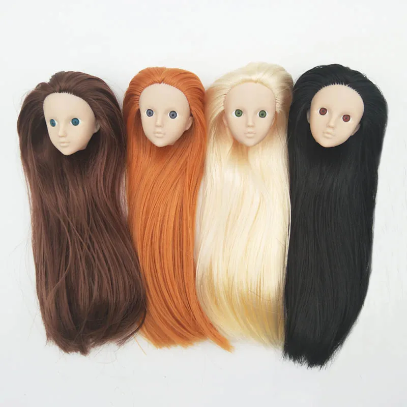 Мягкая пластиковая голова для макияжа для куклы 11.5" Dollhouse 1/6 BJD Practicing Without Eye Kids Toy on
