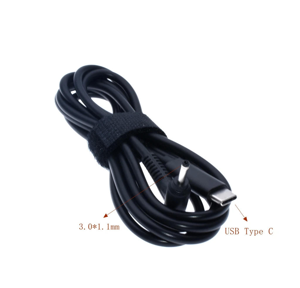 Темно-серый Usb type C PD кабель для зарядки, шнур, адаптер питания постоянного тока, переходник для 12 штекеров для lenovo, Asus, Dell, Hp, зарядное устройство для ноутбука - Цвет: Темно-серый