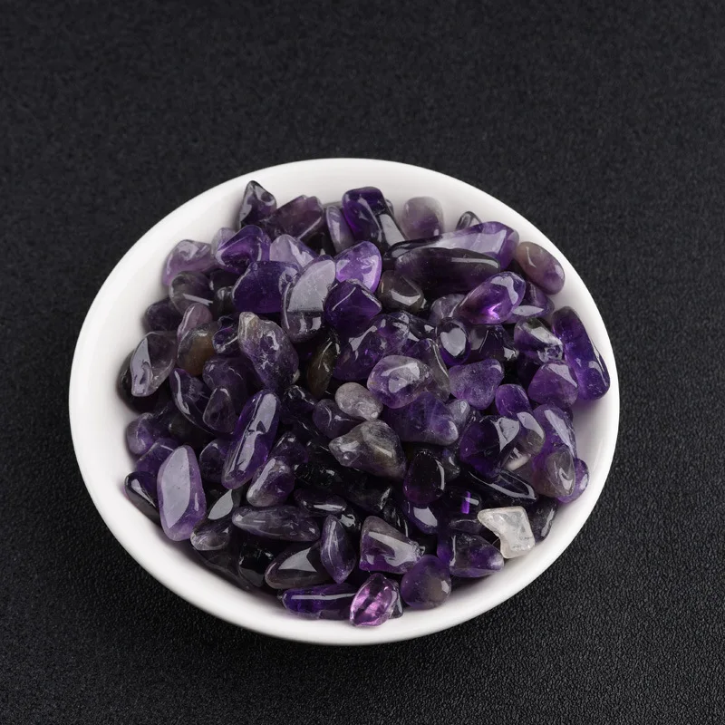 

500g Polished Amethyst Stone Natural Quartz Reiki Healing Gravel Feng Shui Decoration Witchcraft Supplies Aquarium Accessories