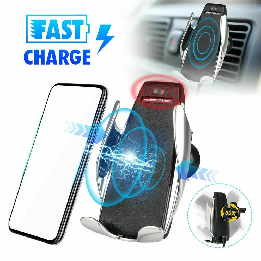 Автомобильное беспроводное зарядное устройство с поворотом на 360 градусов 10 Вт