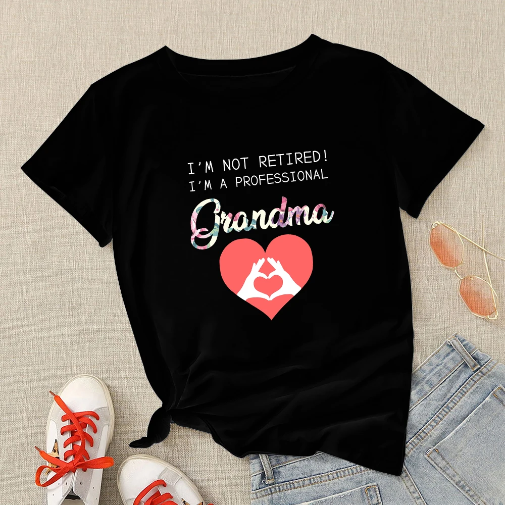 

Mother's Day T-shirts Y2k Short Sleeve Black Tops Women's Tees Ropa Tumblr Mujer Fashion Crewneck Tshirt Mama Elegant shirt