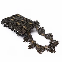 5cm wide 2yardslot diy lace accessories black golden venise lace trim water soluble lace ribbon garment decoration