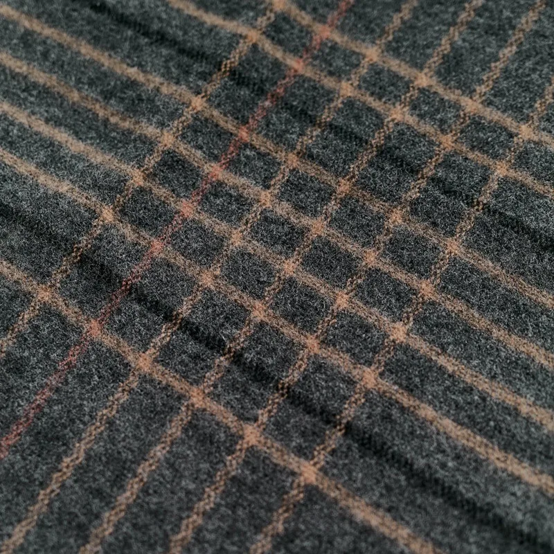 

Autumn winter 2020 new Za camel line clip flower gray Plaid women's scarf Soft touch,thick warm women's shawl and couple's scarf