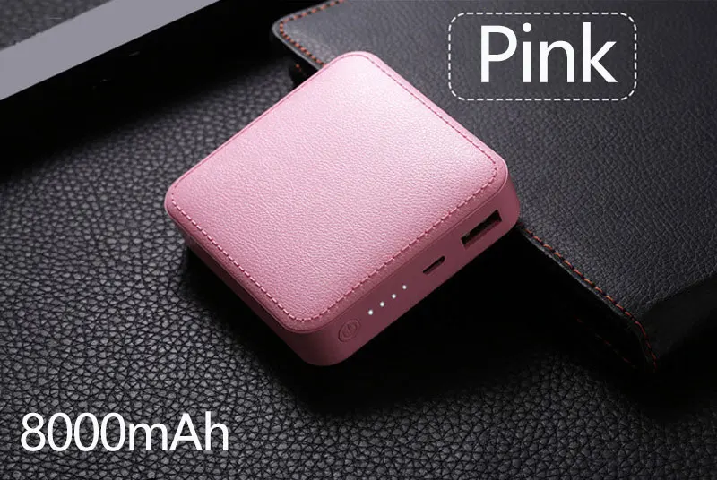 8000mAh Pink 4500 мАч 8000 мАч 12000 мАч портативное зарядное устройство мини банк питания быстрая зарядка повербанк Внешняя батарея банк питания для смартфонов - Цвет: 8000mAh Pink