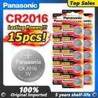 PANASONIC cr2016 15 шт. Оригинальный Новый аккумулятор для 3 в кнопочных элементов, батарейки для часов, компьютера cr 2016 для игрушек
