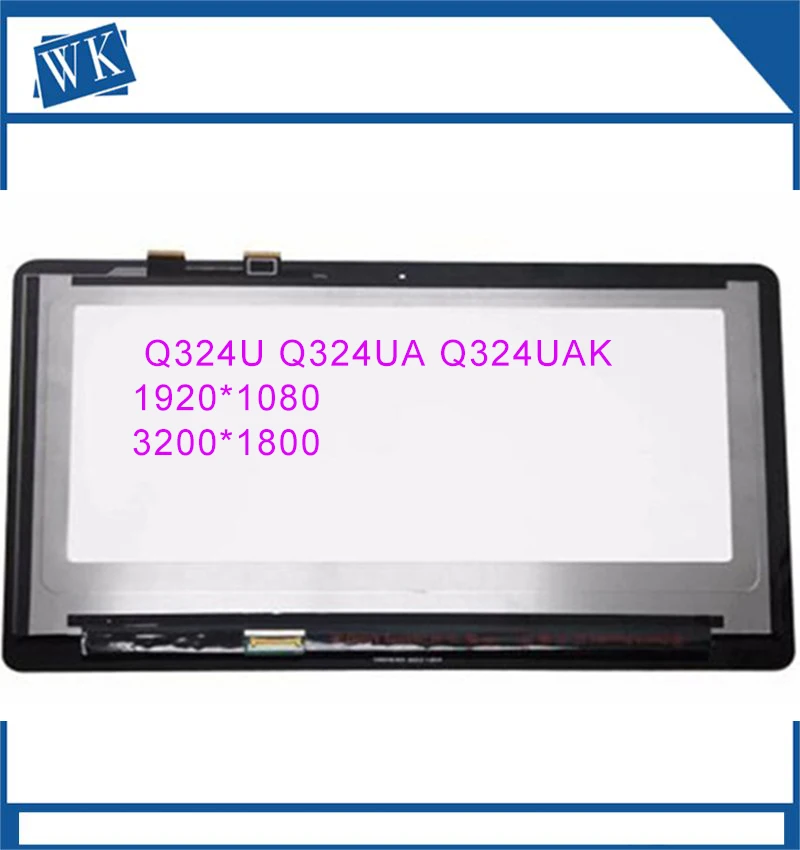 

ЖК-экран 13,3 ''для Asus Zenbook Q324U Q324UA Q324UAK, панель сенсорного экрана, дигитайзер, стекло в сборе 3200*1800 1920*1080