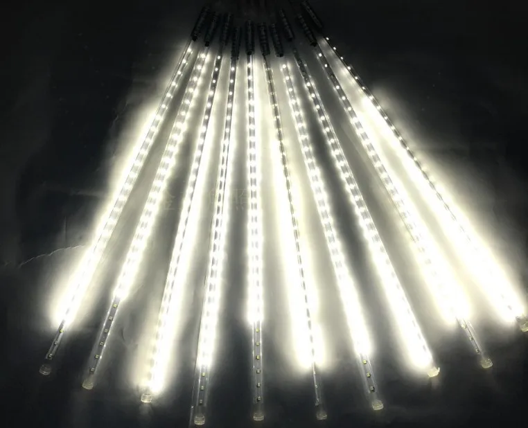 

New Year 30CM 50CM 80CM Party LED Lights 8 pieces Shower Rain Snowfalls Xmas Tree Garden Outdoor LED String Lights Waterproof