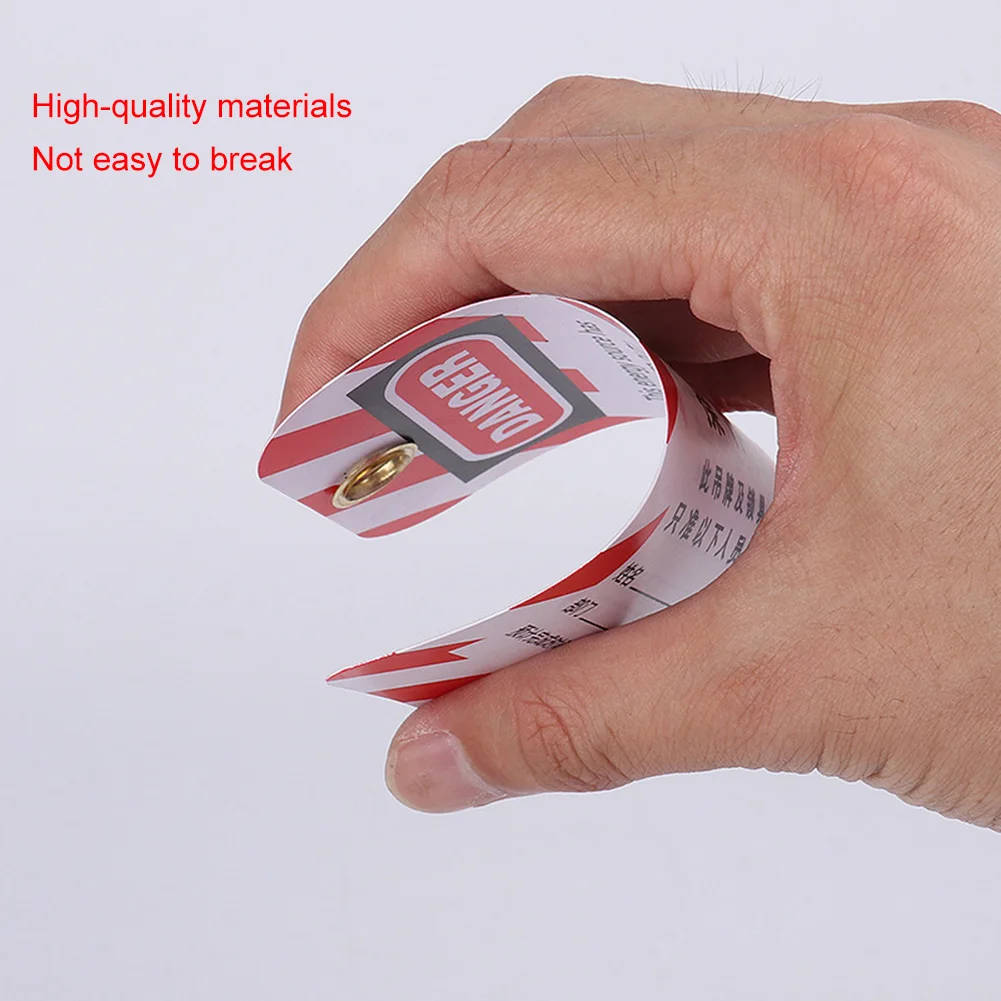 

10PCS Safety Lock Tag Warning Management Logo PVC Security Padlock Listing