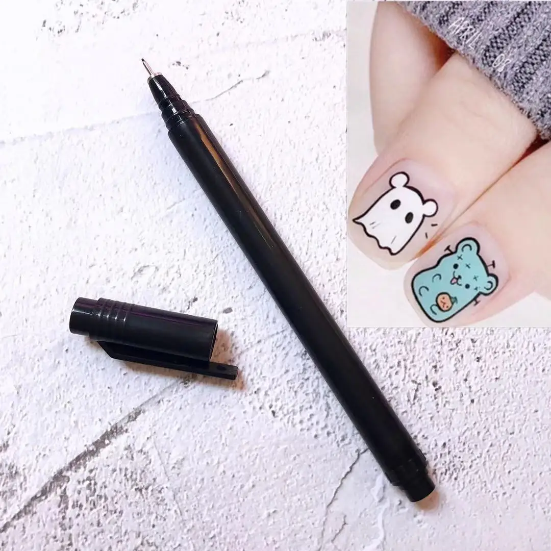

1 Pcs Nail Art Graffiti Pen Drawing Painting Liner Brush Abstract Lines JK10 Abstract Lace Swan. Using Nail art pen