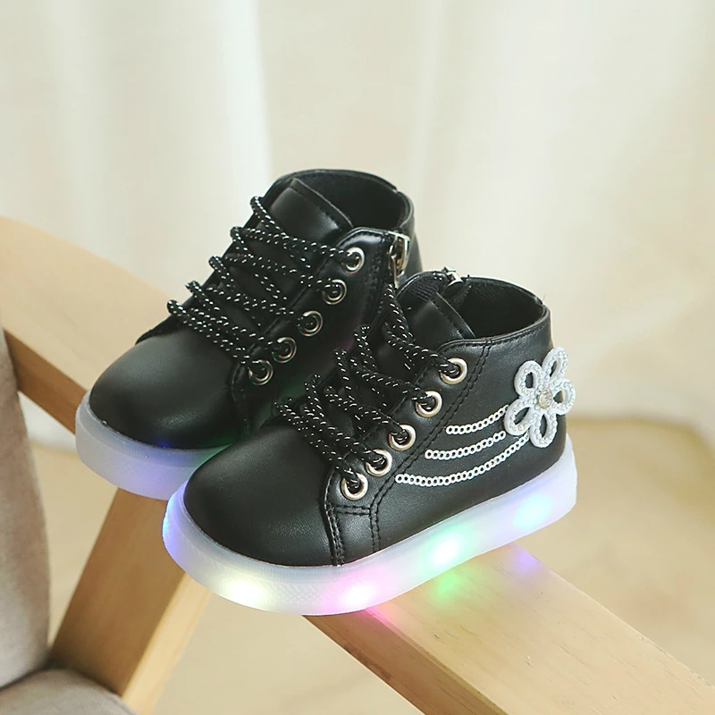 Кроссовки для девочек со стразами светящиеся кроссовки светодиодной подсветкой