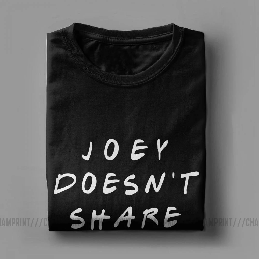 Мужская футболка с короткими рукавами Joey does not Share Food стильная из чистого хлопка