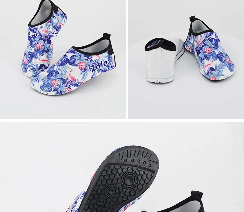 Sapatos de Água Crianças Descalço Rápido-seco Aqua Yoga Meias Meninos Meninas Flamingo Mergulho Natação Sapatos Praia Chinelos 12 yoga meias meninos meninas flamingo mergulho natação