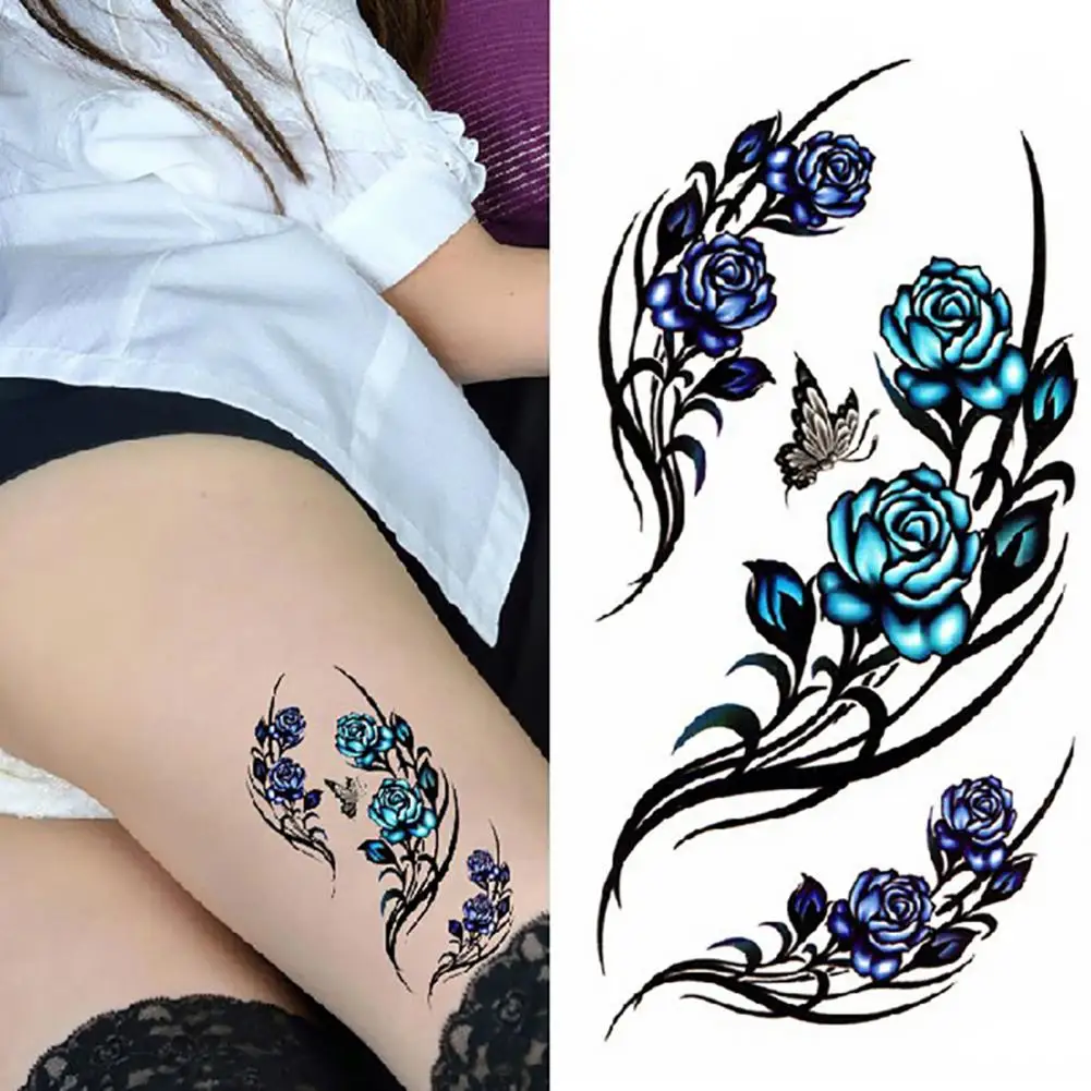 Искусственная временная татуировка для женщин художественные наклейки с хной