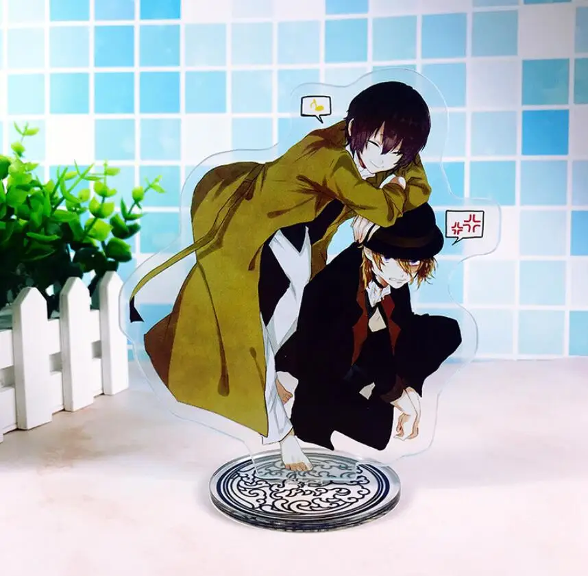 as pictured Аниме бангоу страй собаки Osamu Dazai Doppo Kunikida акриловая подставка фигурка настольное украшение Коллекция Модель игрушки куклы Подарки - Цвет: as pictured