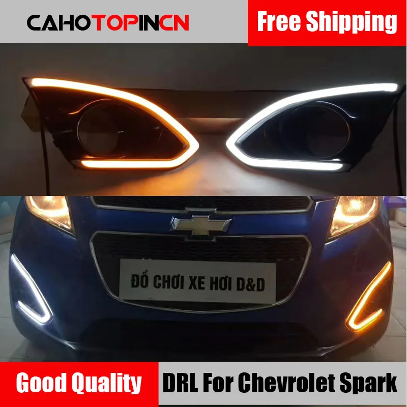 Дневные ходовые огни 2 шт. для Chevrolet Spark 2013-2015 водонепроницаемые Автомобильные