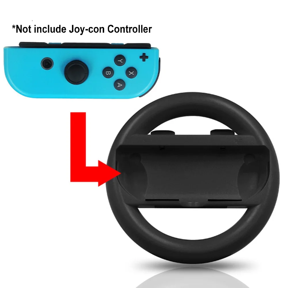 2 шт. контроллеры рулевого колеса ABS Материал игровой коммутатор контроллер Joy con