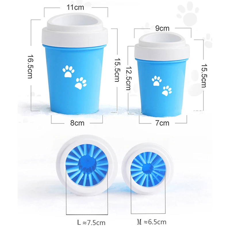 Dog Paw Cleaner Cup for Small Large Dogs Pet Feet Washer Portable Cat Dirty Cleaning Soft Silicone Foot Wash Tool |