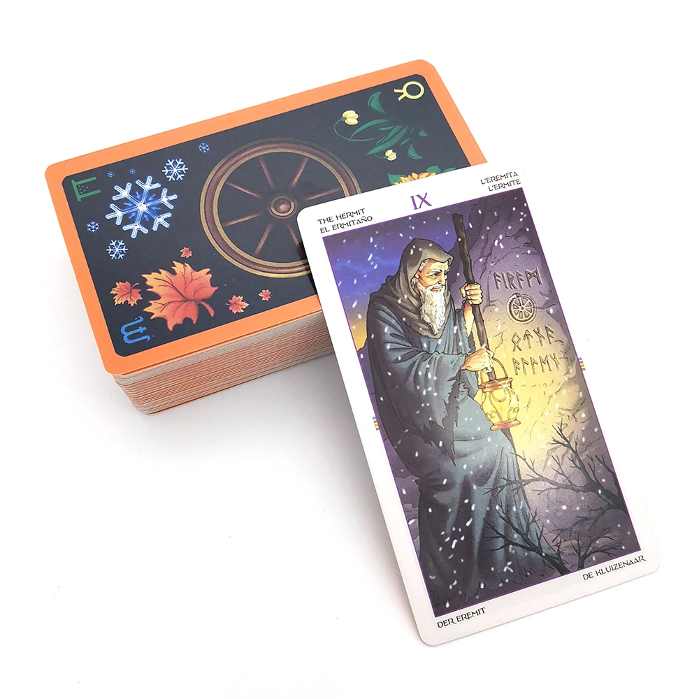 

In 2021 The Most Popular Tarot Deck 78 Cards Divination Fate Game Deck English Version preferential price Oracle Cartas Tarot