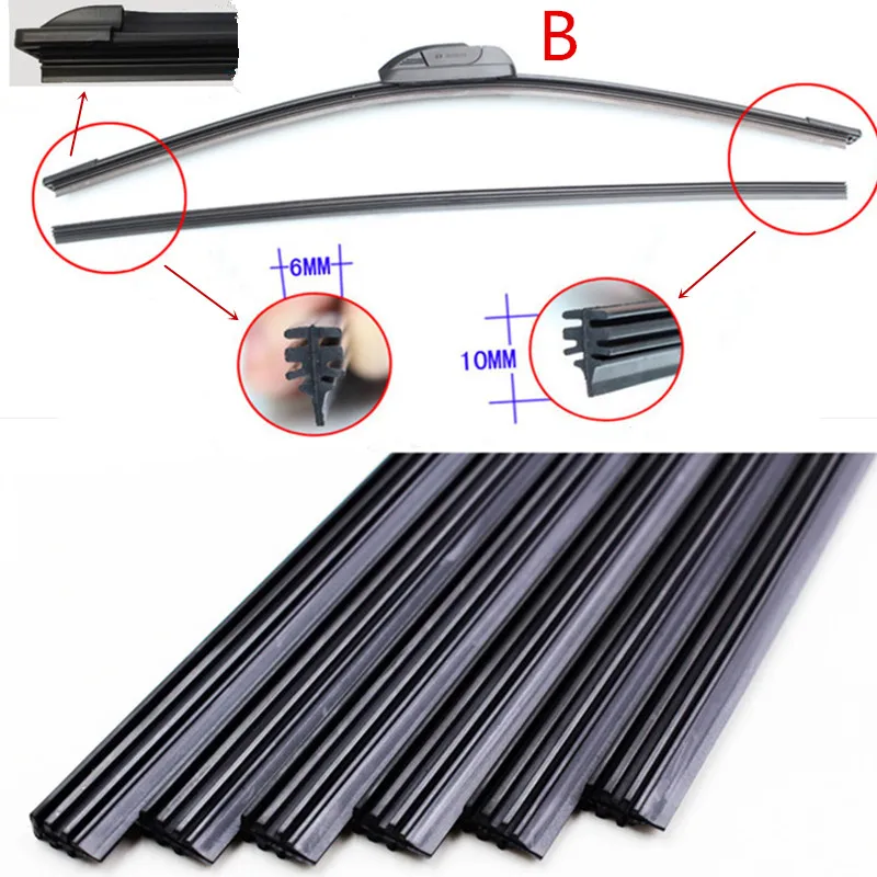 Щетка стеклоочистителя для лобового стекла автомобиля щетка 2 шт. 10 мм резиновая