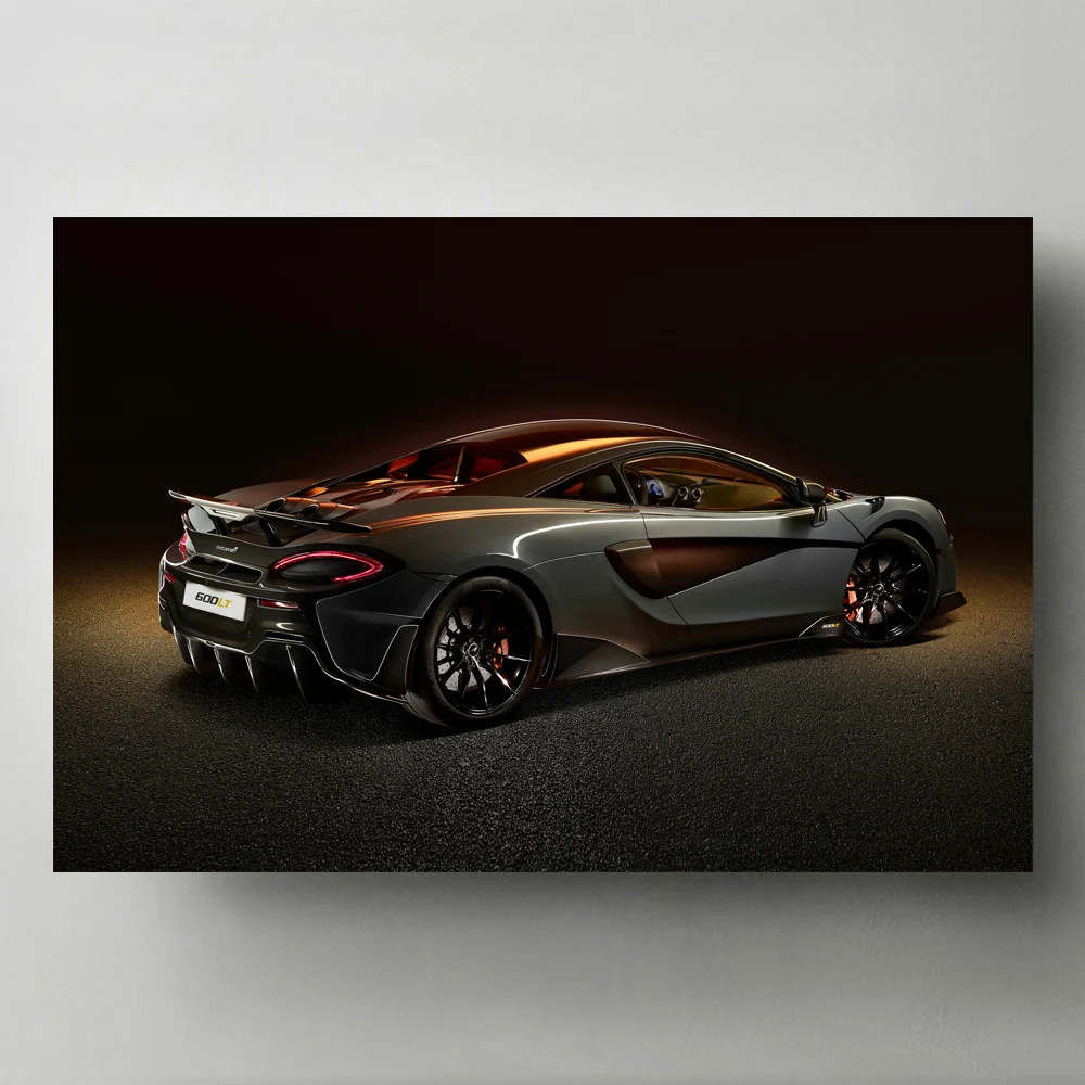 

Sports Car Posters Mclaren 600lt Supercar Wallpaper Prints Canvas Painting Art Modern Wall art Picture Home Decorations