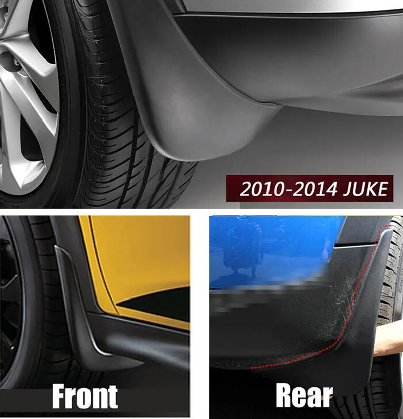 Брызговики передние и задние для Nissan Juke 2010 2014 F15 2011 2012|car mud flaps|splash guardmud flaps |