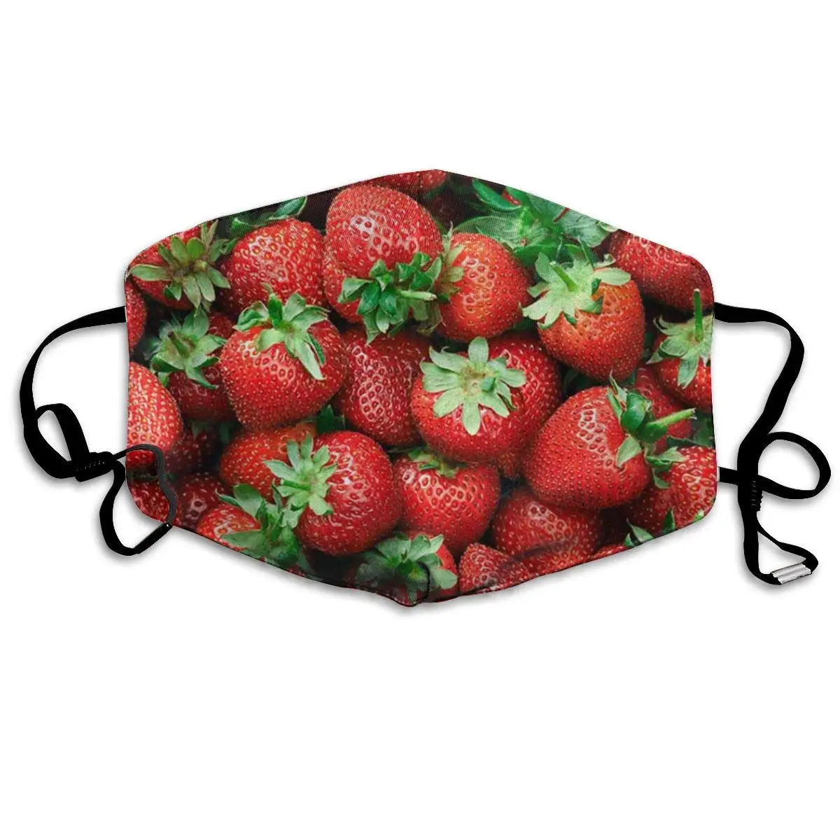 

Mouth Mask Fresh Strawberry Print Masks - Breathable Adjustable Windproof Mouth-Muffle, Camping Running for Women and Men