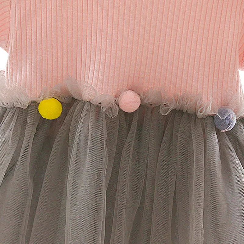 Для девочек новое красивое платье принцессы из сетчатой ткани детская одежда для