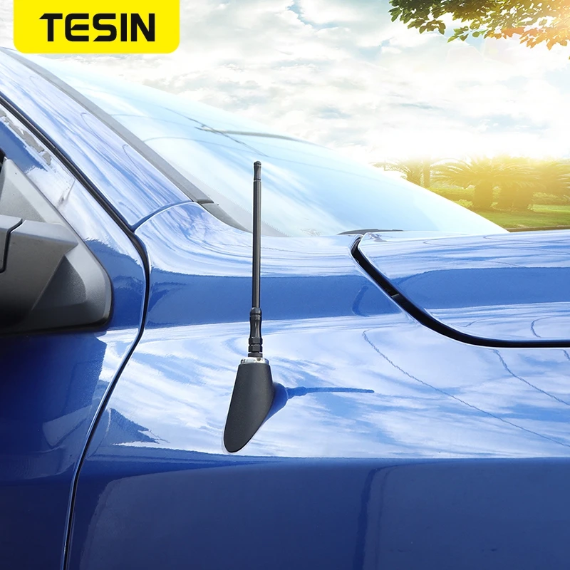 

TESIN Auto Fender Radio Antenna Signal Booster Amplifier Aerials Whip Mast for Dodge Ram 1500 2010-2015 Car Accessories Parts