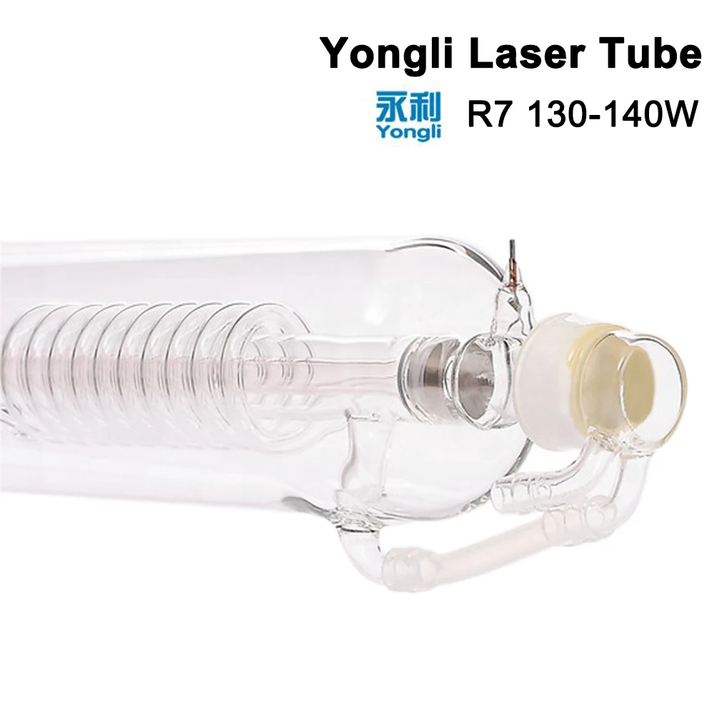 Yongli R7 130 Вт CO2 лазерная трубка Деревянный чехол Упаковка Длина 1650 Dia. 80 мм для