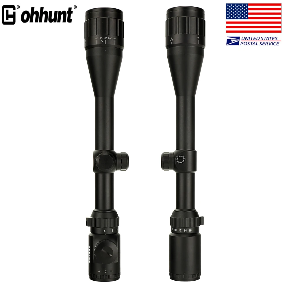 Корабль из США ohhunt 4 16x40 AOEG охотничий оптический прицел мил точка сетка Красная