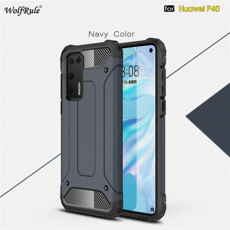 Чехол для Huawei P30 P40 Pro чехол ударопрочный полностью завернутый PC + TPU тяжелый