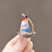 color sailing badge japanese brooch high end sweater accessories temperament suit jacket pin