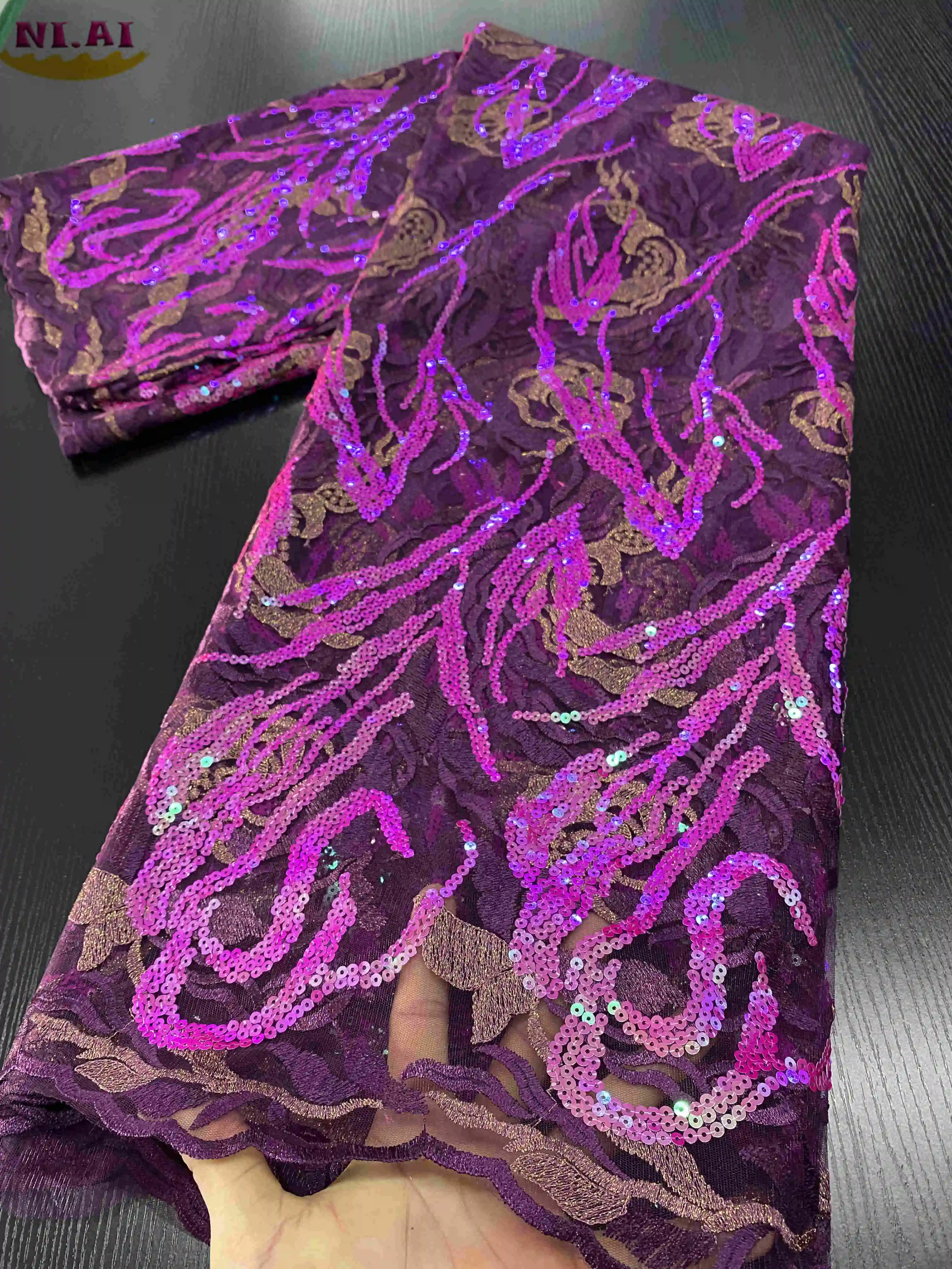 NIAI новейшие кружевные ткани в нигерийском стиле 2020 высококачественные