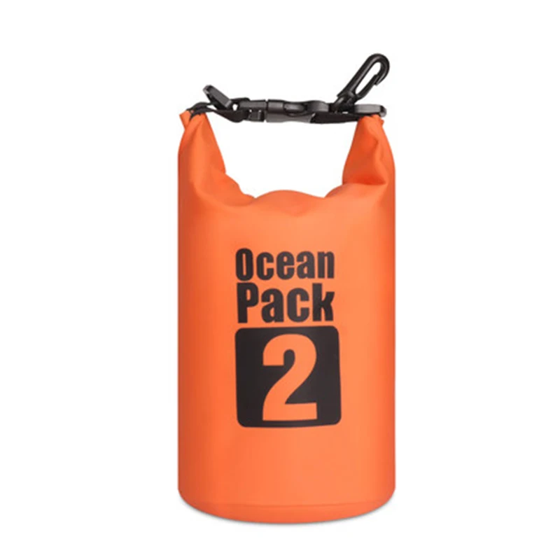 2L orange 2L/5L Открытый Портативный рафтинг Дайвинг сухой мешок ПВХ водонепроницаемый складной для плавания ming сумка для хранения для речного треккинга сумки для плавания - Цвет: 2L orange