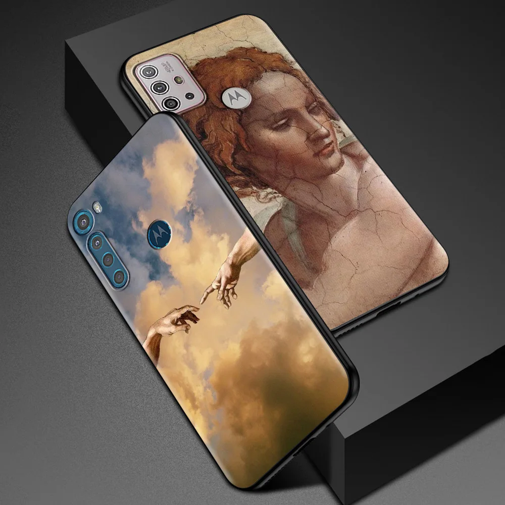 art paintings for motorola one fusion case for moto g10 g9 g8 plus play power one g20 g30 g40 g50 g60 edge 20 phone shell free global shipping